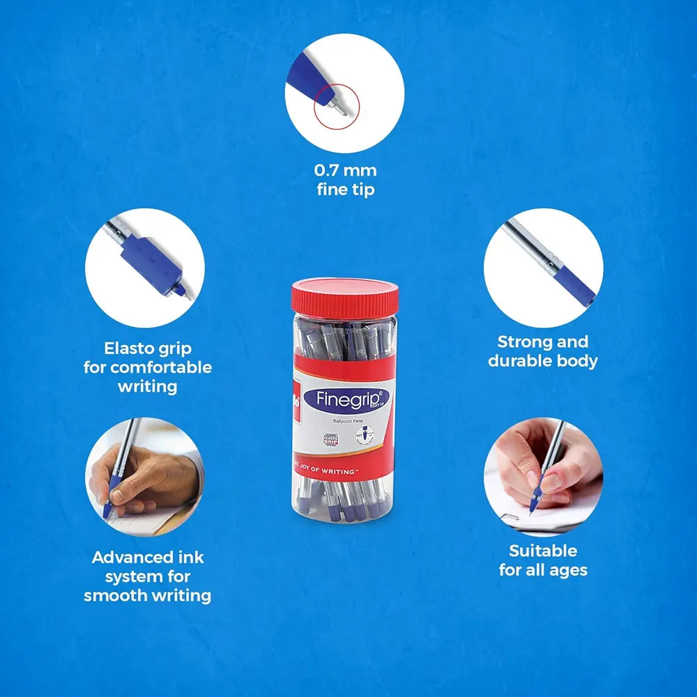 Cello Finegrip Ball Pen Set - Pack of 25 (Blue)