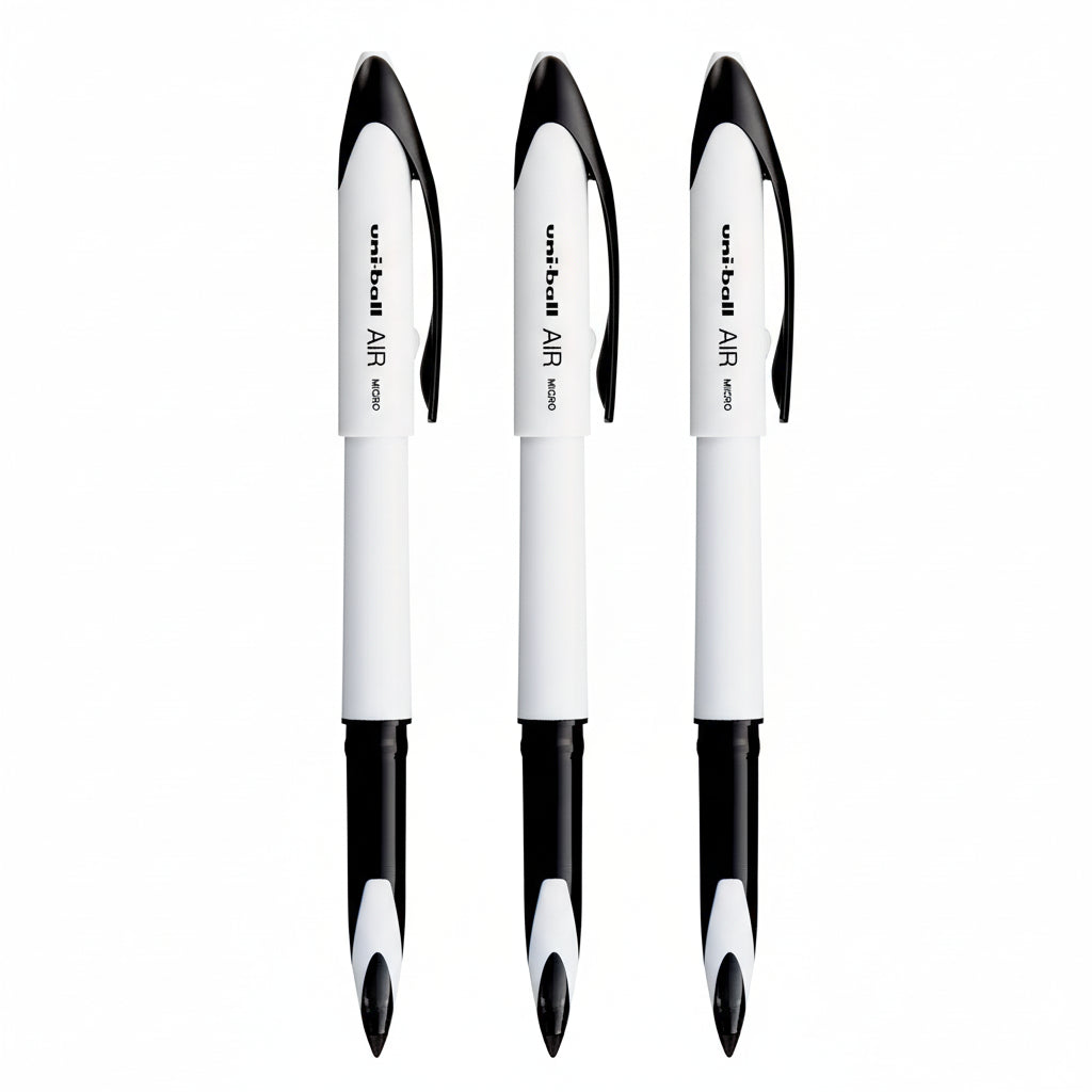 UNI-BALL Air UBA188ELM 0.5mm Roller Ball Pen | Blue Ink, Pack of 3