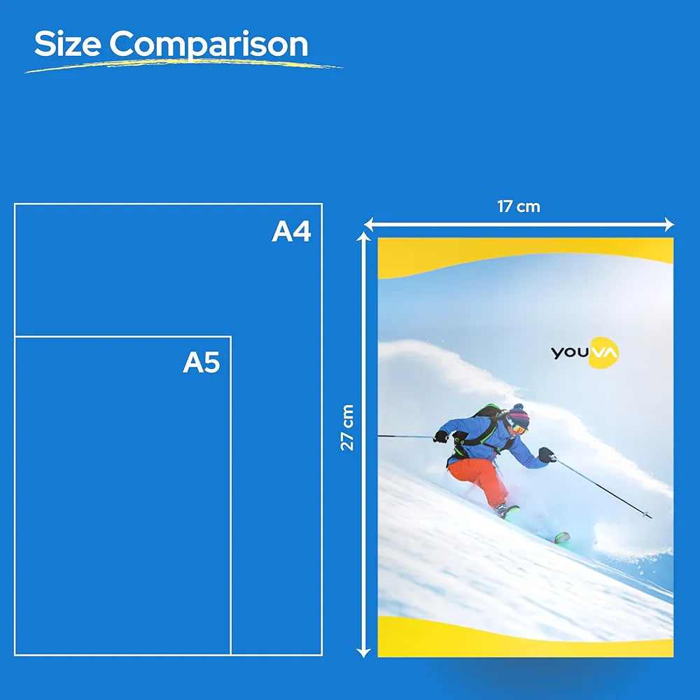 YOUVA Navneet Soft Bound Long Book/Soft cover Notebook for Students | Single Line | 172 Pages | Pack of 6 | Regular Size 17 cm x 27 cm