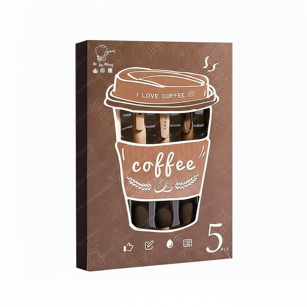 FunBlast Gel Pens for Writing, 5 Pcs Gel Pen with Comfortable and soft Grip for Smooth Writing, Kawaii Pens, Stationery for School & Office, Birthday Return Gift, Blue Ink