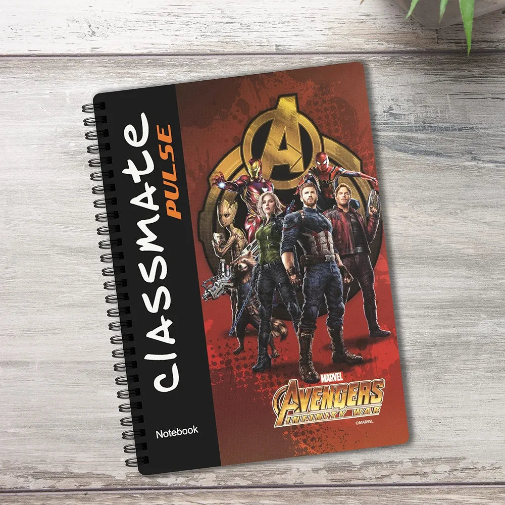 Classmate Pulse Notebook - 267 X 203, 160 Pages, Single Line, Wiro Binding, Multicolor (2105007)